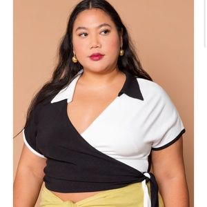 YinYang Wrap Bowler Top (NBW)